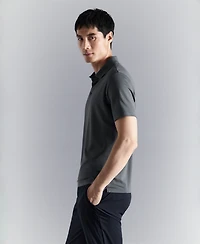 Mango Men's Comfort Stretch Button Polo Shirt