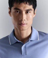 Mango Men's Comfort Stretch Pique Polo Shirt