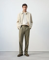 Mango Men's Lightweight Cotton Lyocell Jacket