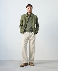 Mango Men's Lightweight Cotton Lyocell Jacket