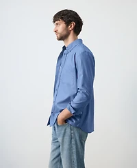 Mango Men's Cotton Regular-Fit Oxford Shirt