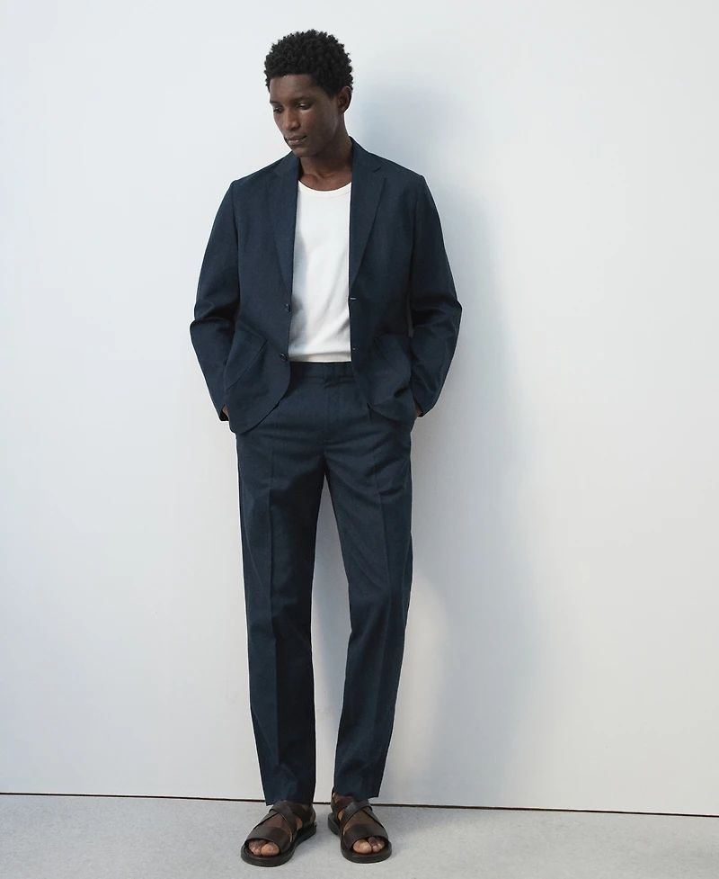 Mango Men's Linen-Lyocell Blend Slim-Fit Suit Blazer