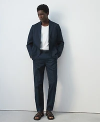 Mango Men's Linen-Lyocell Blend Slim-Fit Suit Blazer