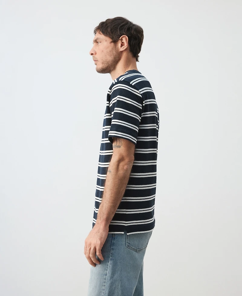 Mango Men's Regular-Fit Striped T-Shirt