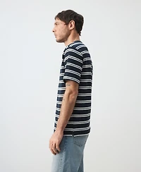 Mango Men's Regular-Fit Striped T-Shirt