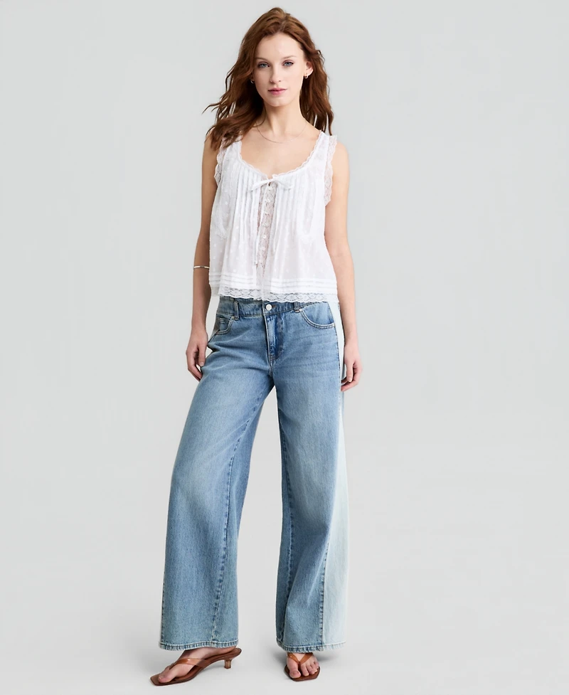 And Now This Women's Cotton Lace-Trim Tank Top, Macy's Exclusive