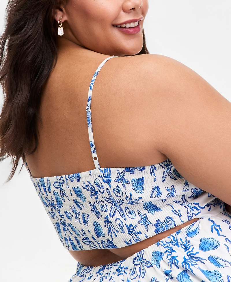 On 34th Trendy Plus Cotton Tiered Midi Dress, Macy's Exclusive