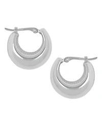 Bold Hoop Earrings 14k Gold or White