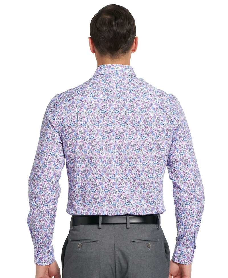 Nick Graham Men's Brighton Floral Print Dress Shirt