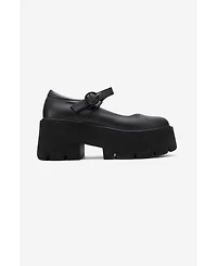 Forever & Always Shoes Women s Orina Leather Platform Mary Jane Shoe