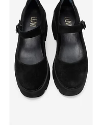 Forever & Always Shoes Women s Orina Leather Platform Mary Jane Shoe