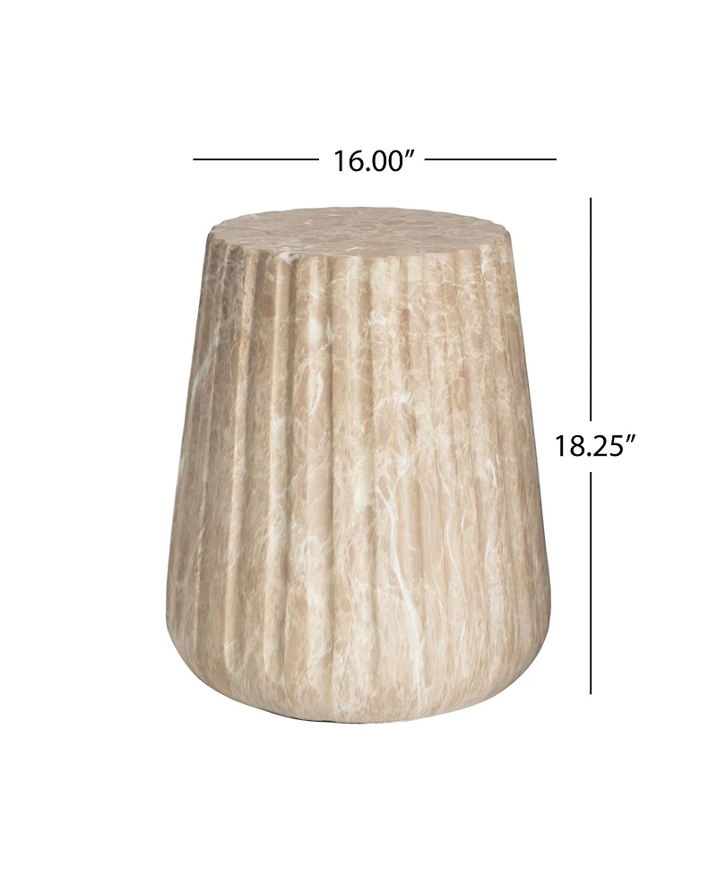 Streamdale Furniture Outdoor Cleme Carved Side Table