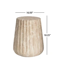 Streamdale Furniture Outdoor Cleme Carved Side Table