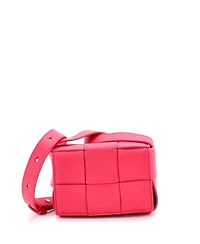Pre-Owned Bottega Veneta Candy Cassette Crossbody Bag Maxi Intrecciato Leather