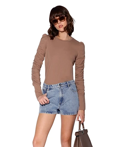 Walter Baker Women's Santino Mid-Rise 5-Pocket Denim Short