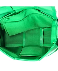 Pre-Owned Bottega Veneta Candy Cassette Crossbody Bag Maxi Intrecciato Leather