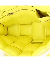 Pre-Owned Bottega Veneta Cassette Crossbody Bag Padded Maxi Intrecciato Leather