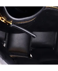 Pre-Owned Bottega Veneta Cassette Crossbody Bag Padded Maxi Intrecciato Leather