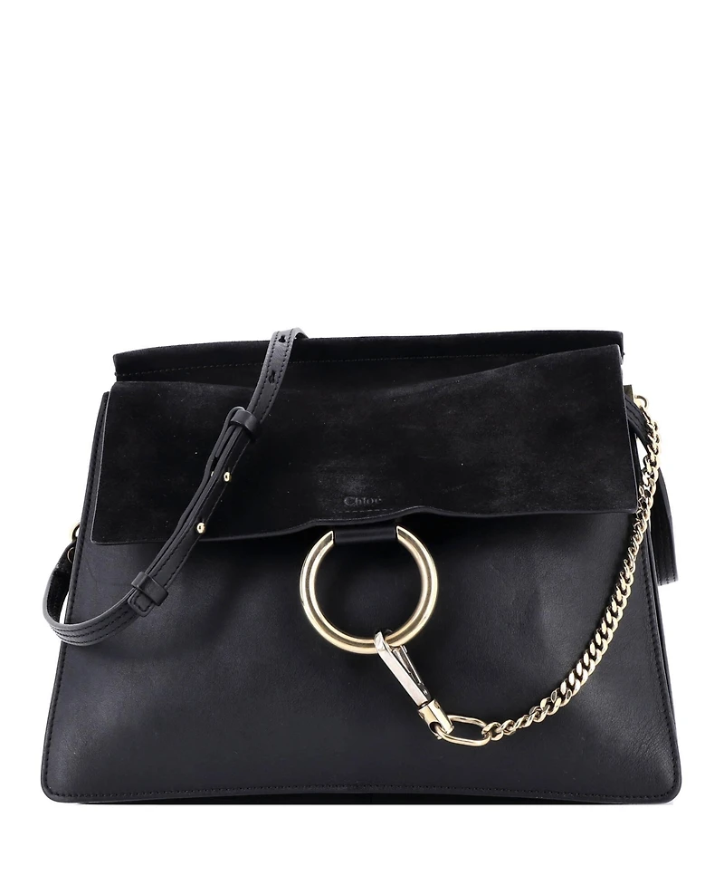 Pre-Owned Chloe Medium Faye Shoulder Bag Leather