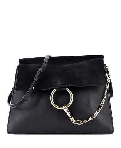 Pre-Owned Chloe Medium Faye Shoulder Bag Leather