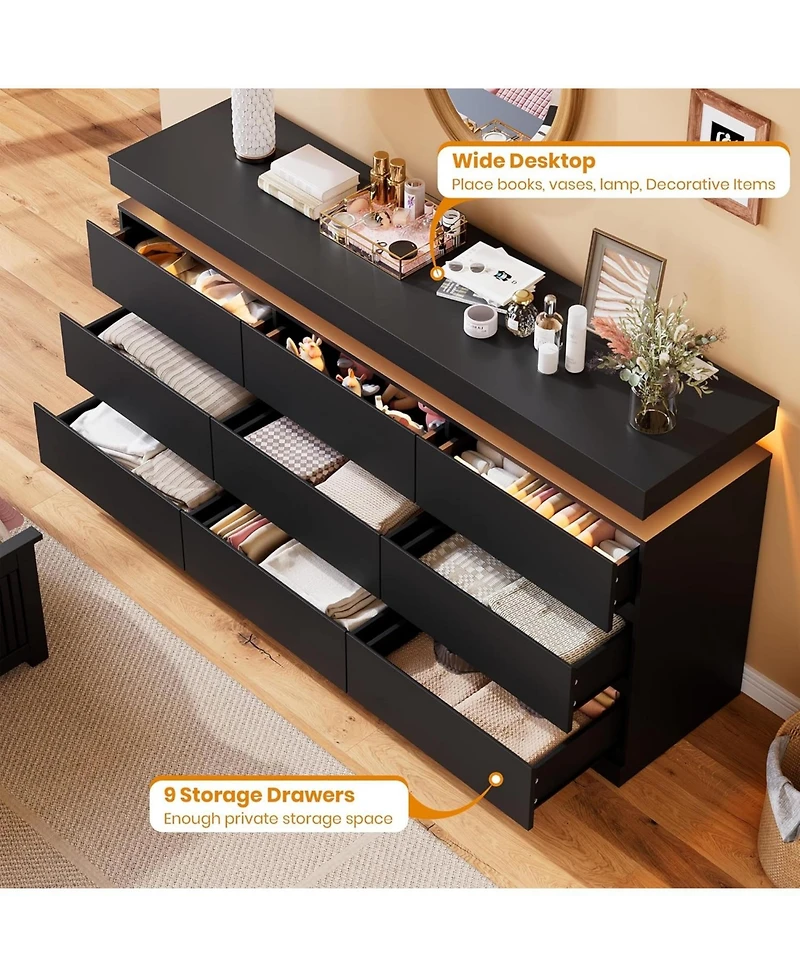 gaomon 9 Drawer Dresser