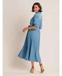 Brakeburn Women's Viviana Embroidered Maxi Dress