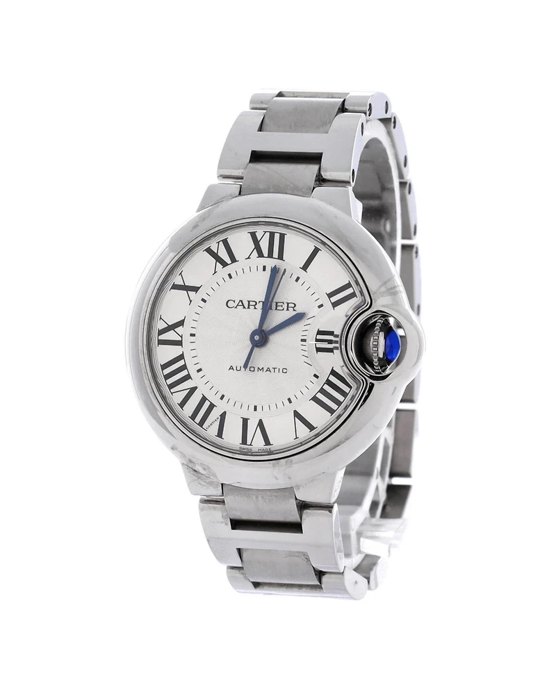 Pre-Owned Cartier Ballon Bleu de Cartier Automatic Watch in Stainless Steel 33mm