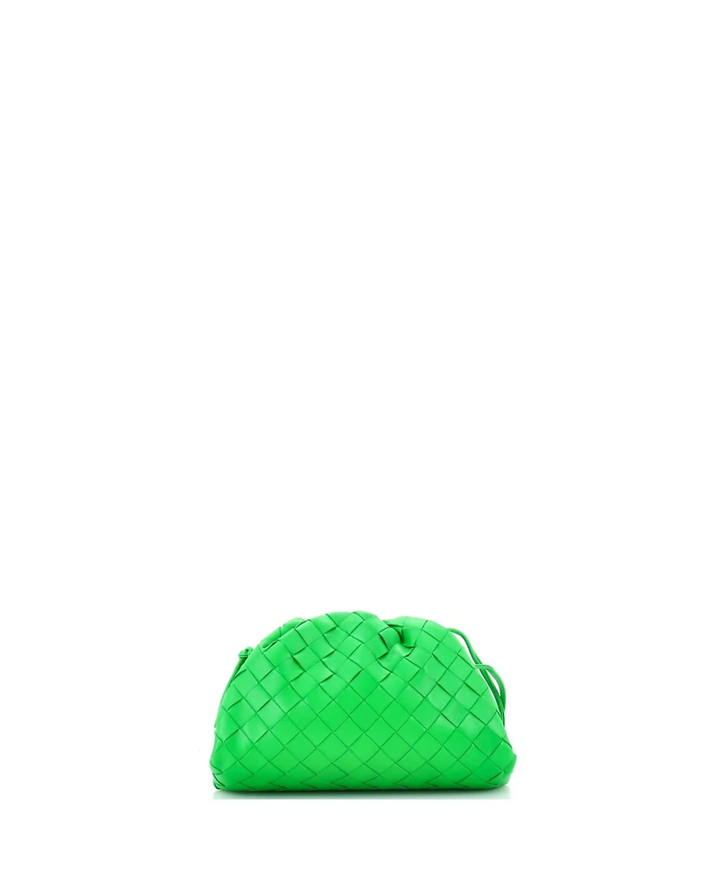Pre-Owned Bottega Veneta Mini The Pouch Intrecciato Nappa