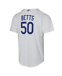Nike Big Boys and Girls Mookie Betts White Los Angeles Dodgers Home Replica Player Jersey