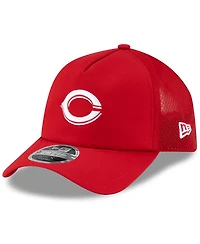 New Era Men's Cincinnati Reds 2026 Batting Practice Apex 9FORTY Adjustable Trucker Hat