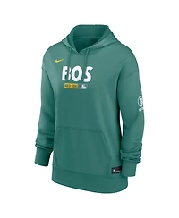 Nike Women's Green Boston Red Sox Authentic Collection City Connect Therma Hoodie