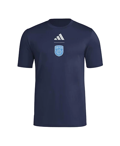 Adidas Men's Navy San Diego Fc 2026 Jersey Hook Pregame T-Shirt