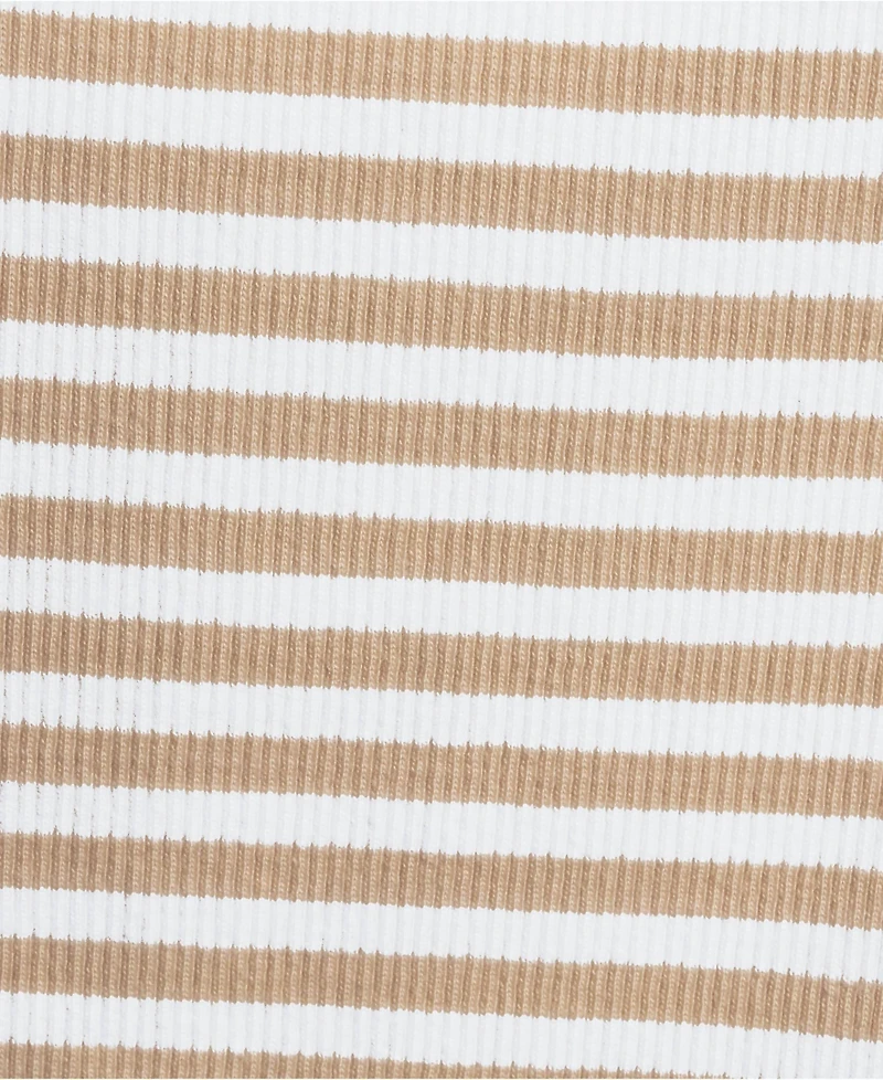 Lands' End Plus Short Sleeve Crew Neck Micro Rib Mini Tee