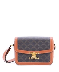 Pre-Owned Celine Medium Triomphe Shoulder Bag Triomphe Coated Canvas