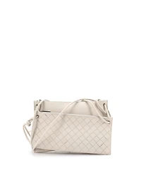 Pre-Owned Bottega Veneta Double Pouch Crossbody Bag Intrecciato Nappa