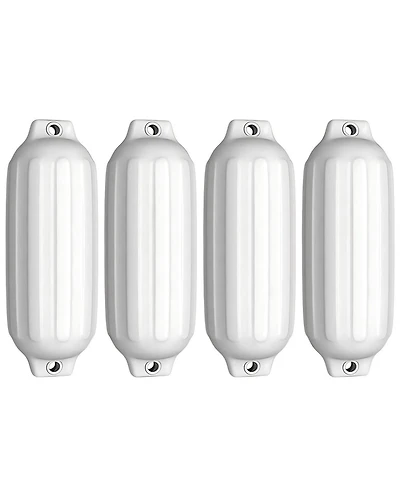 Hongge 4 Ribbed Marine 8.5" x 27" Boat Fender Vinyl Bumper