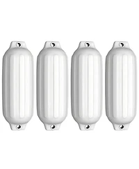 Hongge 4 Ribbed Marine 8.5" x 27" Boat Fender Vinyl Bumper