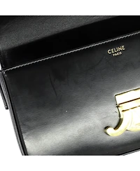 Pre-Owned Celine Triomphe East-West Shoulder Bag Smooth Calfskin