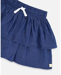 Deux par Deux Little Girls Chambray Skort