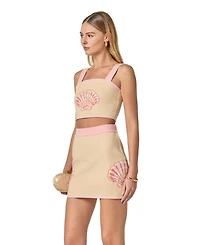 English Factory Women's Sea Shell Sleeveless Knit Top