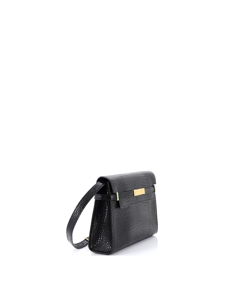 Pre-Owned Saint Laurent Medium Manhattan Shoulder Bag Embossed Leather