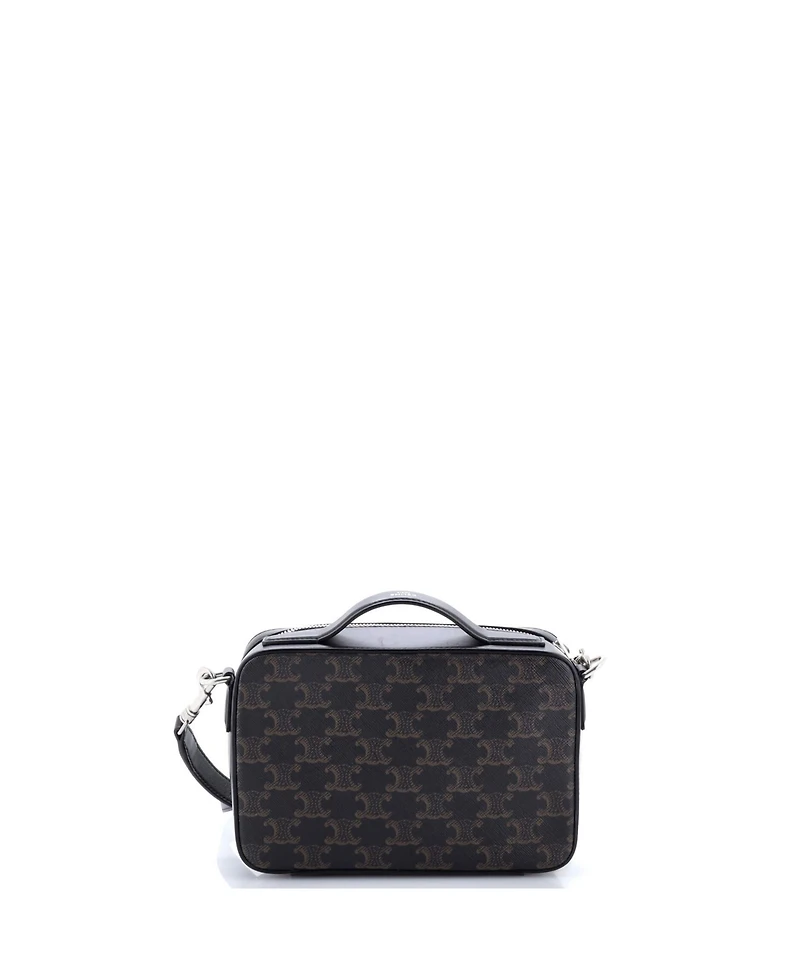 Pre-Owned Celine Messenger Box Bag Triomphe Coated Canvas