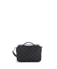 Pre-Owned Celine Messenger Box Bag Triomphe Coated Canvas