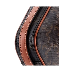 Pre-Owned Celine Small Cuir Triomphe Camera Shoulder Bag Triomphe Coated Canvas with Leather