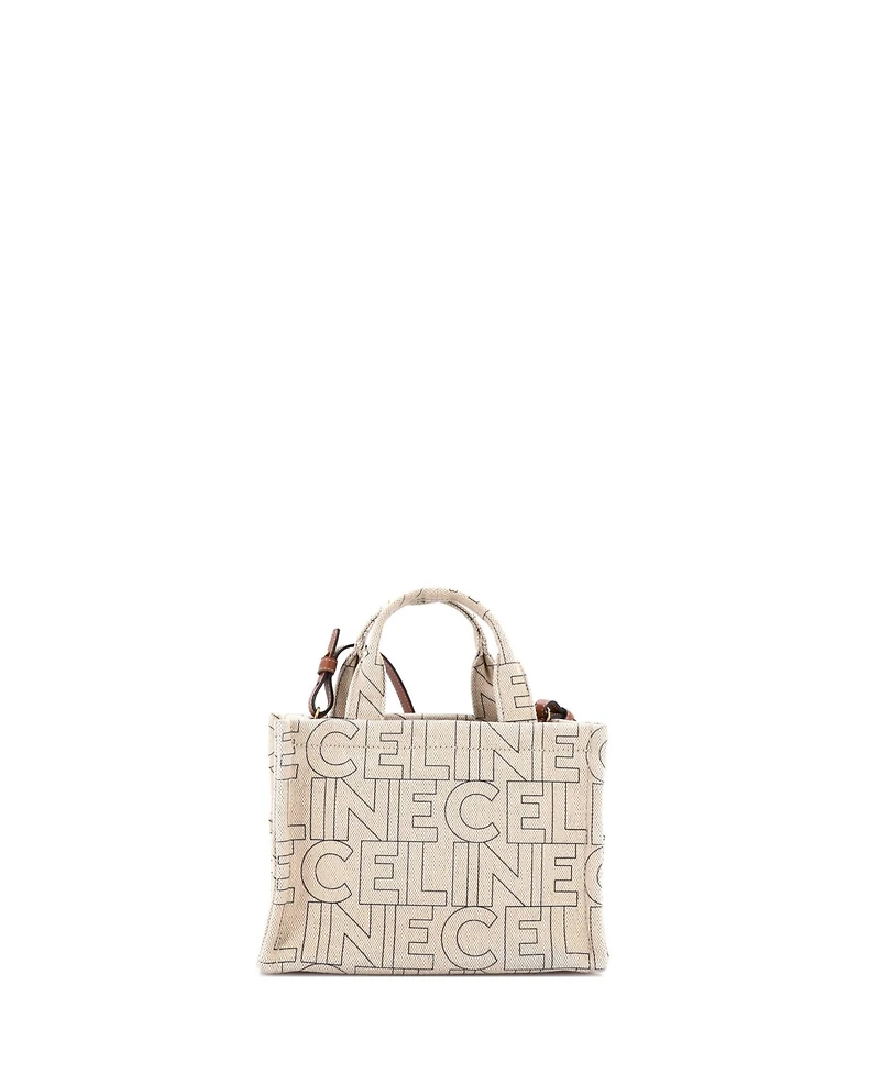 Pre-Owned Celine Small Cabas Thais Tote Triomphe Printed Canvas