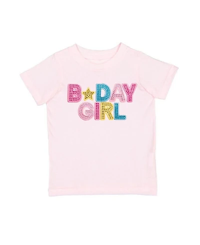Sweet Wink Baby Girls Birthday Rhinestone Patch Short Sleeve T-Shirt