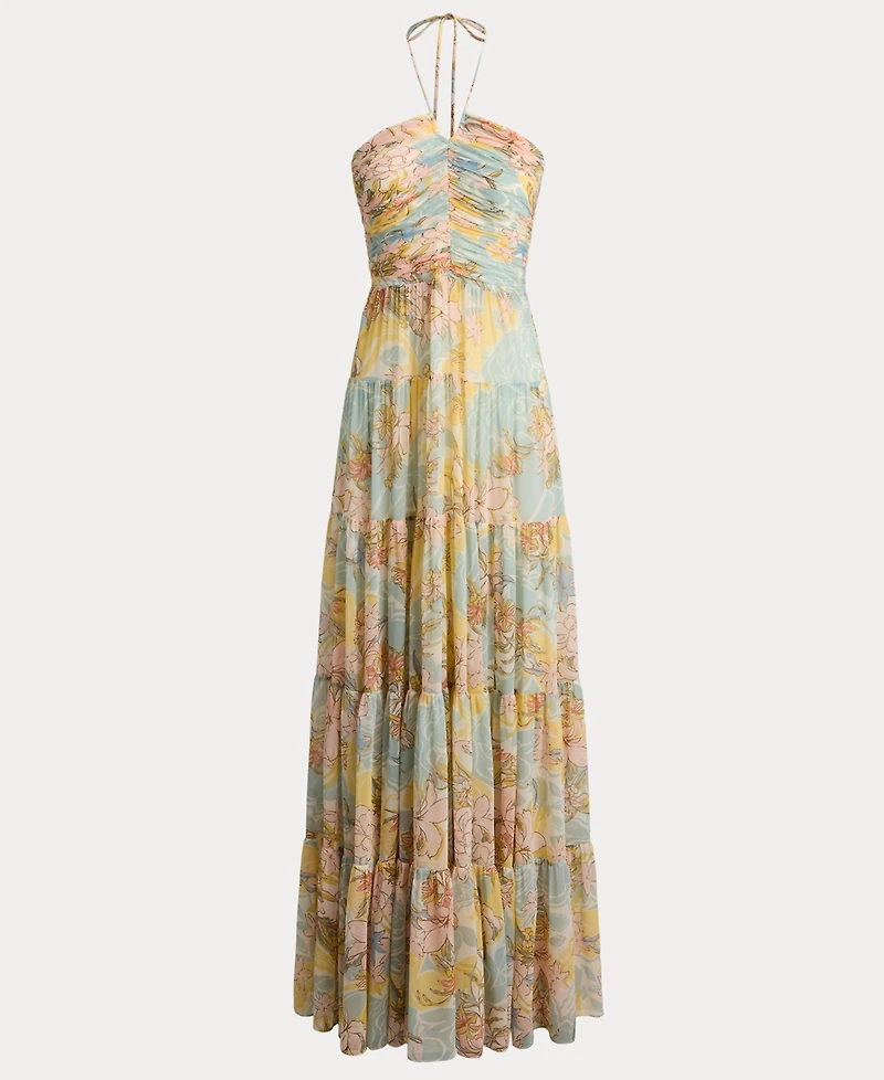 Lauren Ralph Women's Floral Print Tiered Maxi Dress