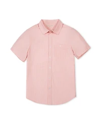 Hope & Henry Men's and Organic Short Sleeve Seersucker Shirt