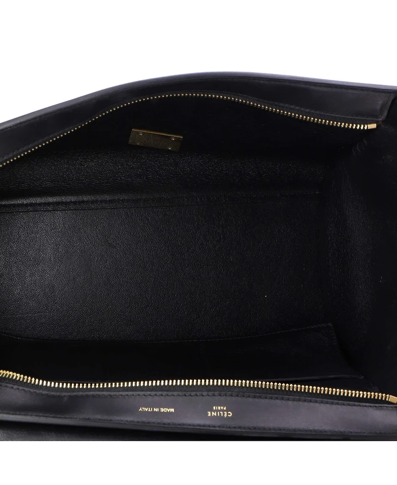 Pre-Owned Celine Small Tricolor Trapeze Bag Leather