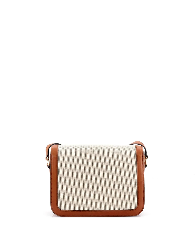 Pre-Owned Celine Medium Triomphe Shoulder Bag Canvas with Leather